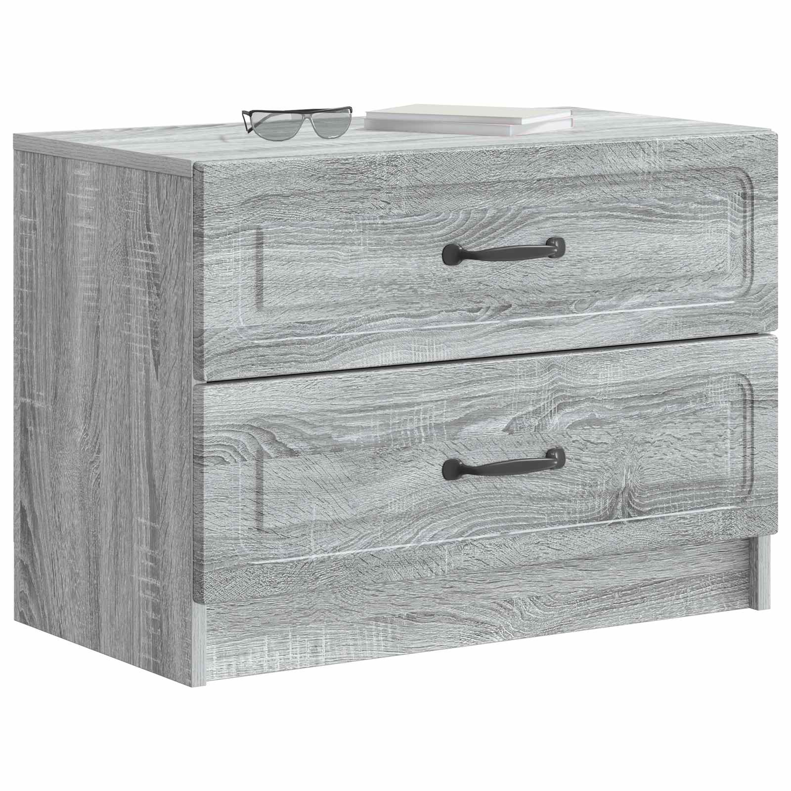 Nachttisch Graues Sonoma 62 x 34,5 x 44,5 cm Holzwerkstoff