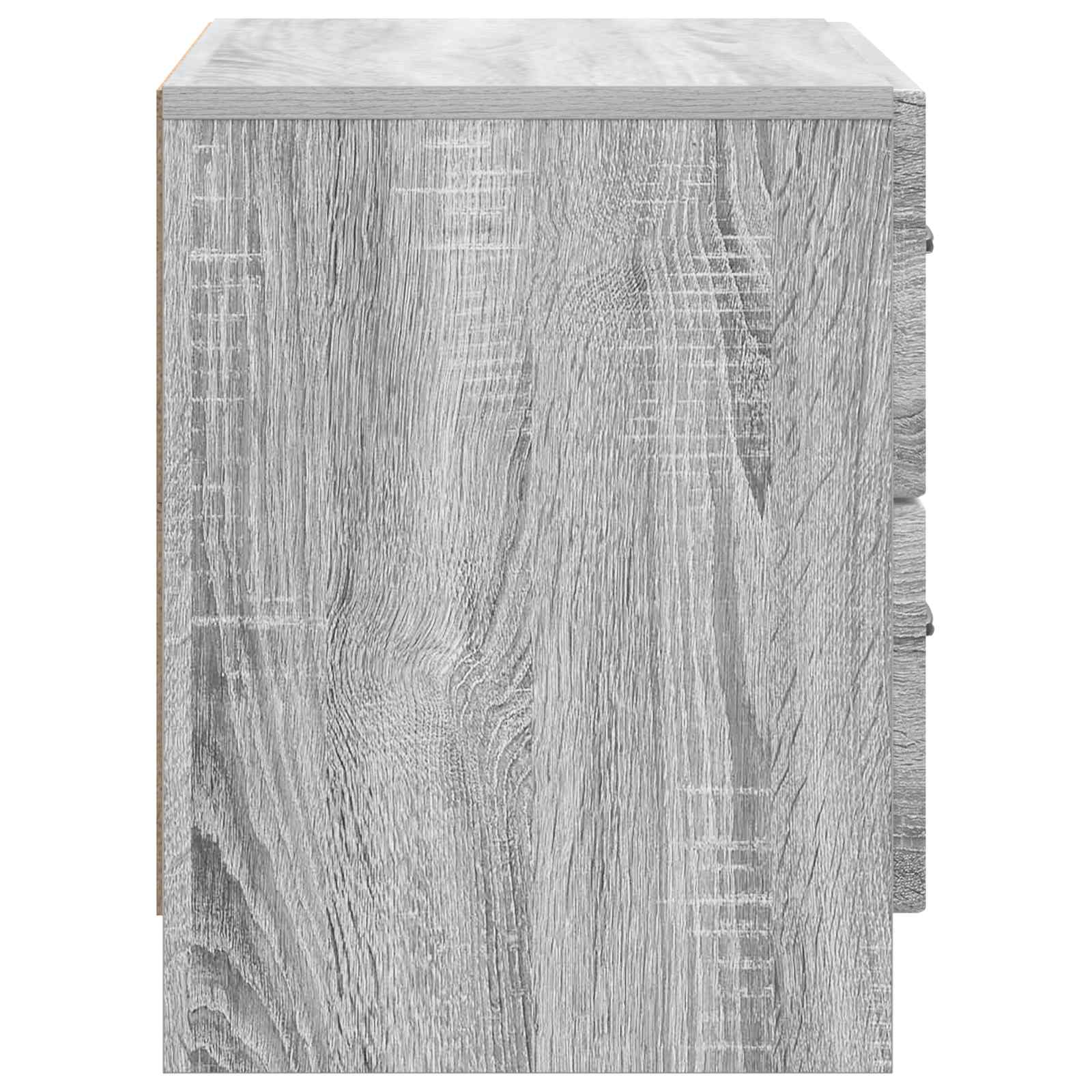Nachttisch Graues Sonoma 62 x 34,5 x 44,5 cm Holzwerkstoff