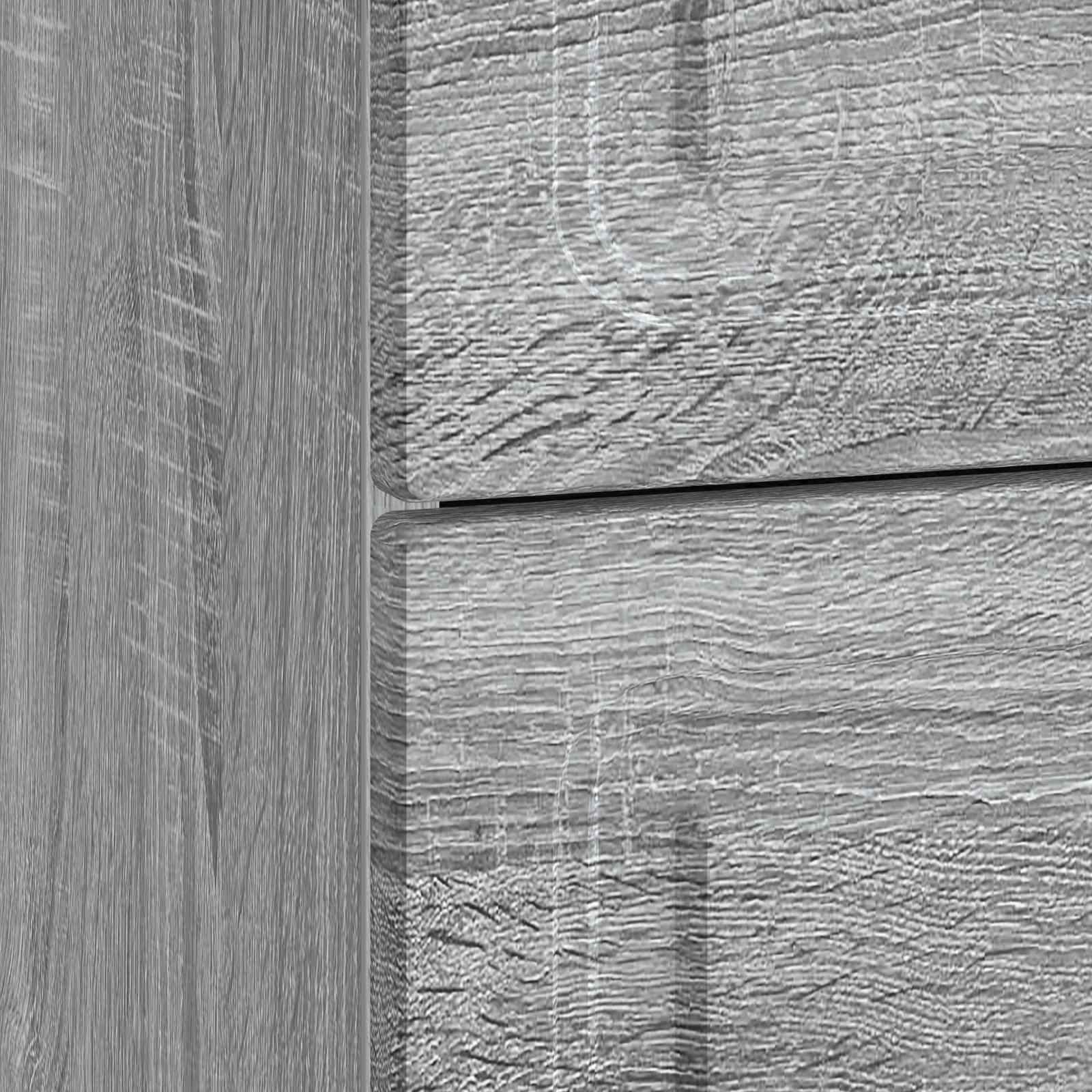 Nachttisch Graues Sonoma 43 x 41 x 63,5 cm Holzwerkstoff