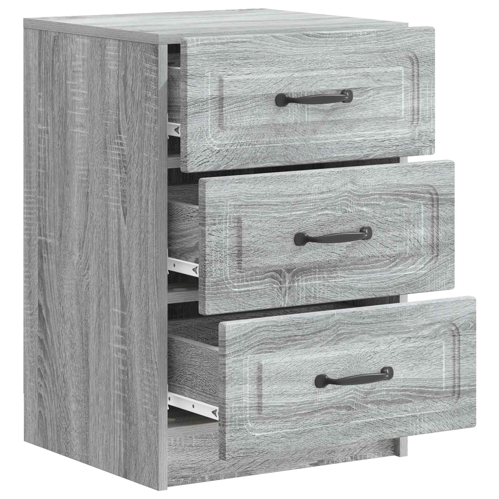 Nachttisch Graues Sonoma 43 x 41 x 63,5 cm Holzwerkstoff