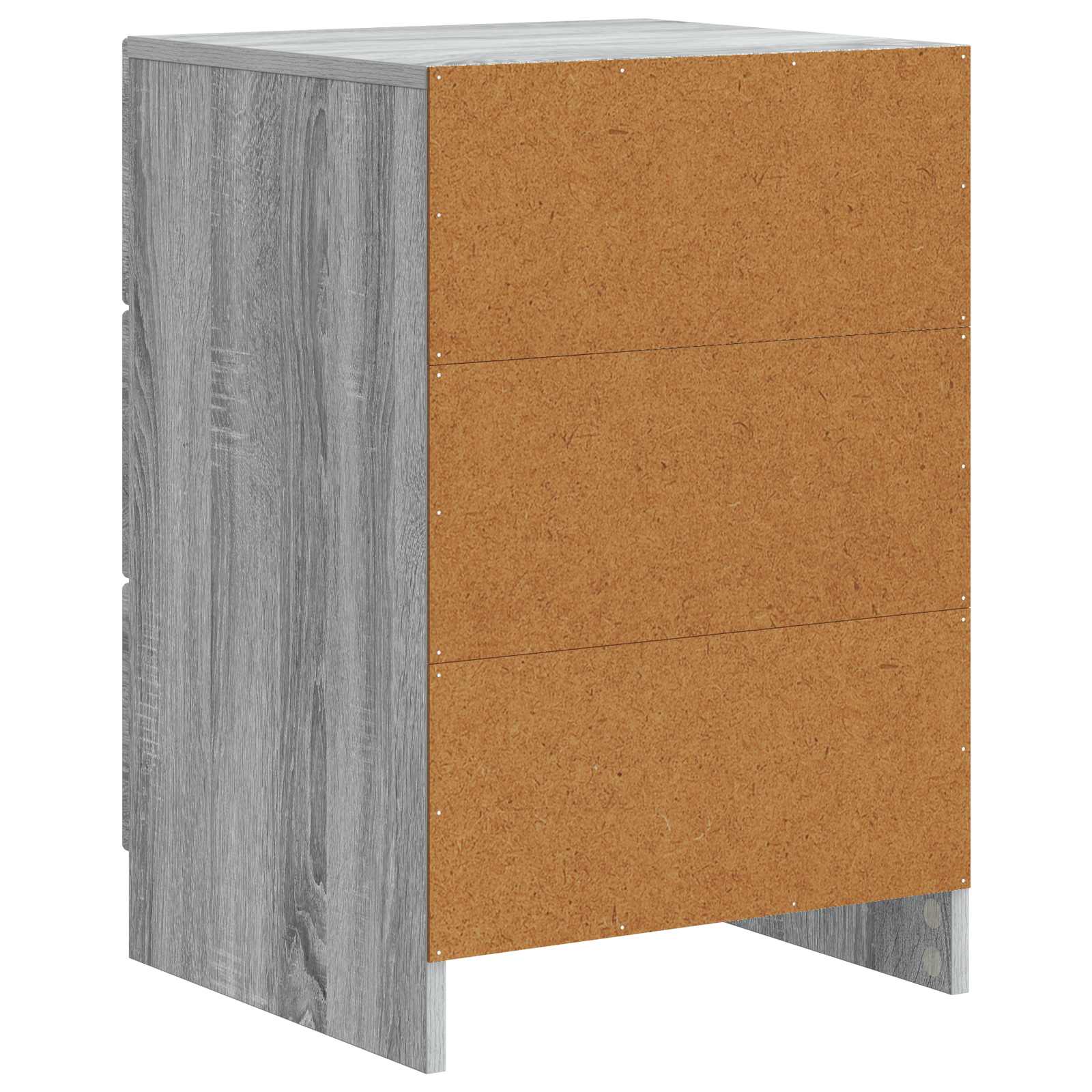 Nachttisch Graues Sonoma 43 x 41 x 63,5 cm Holzwerkstoff