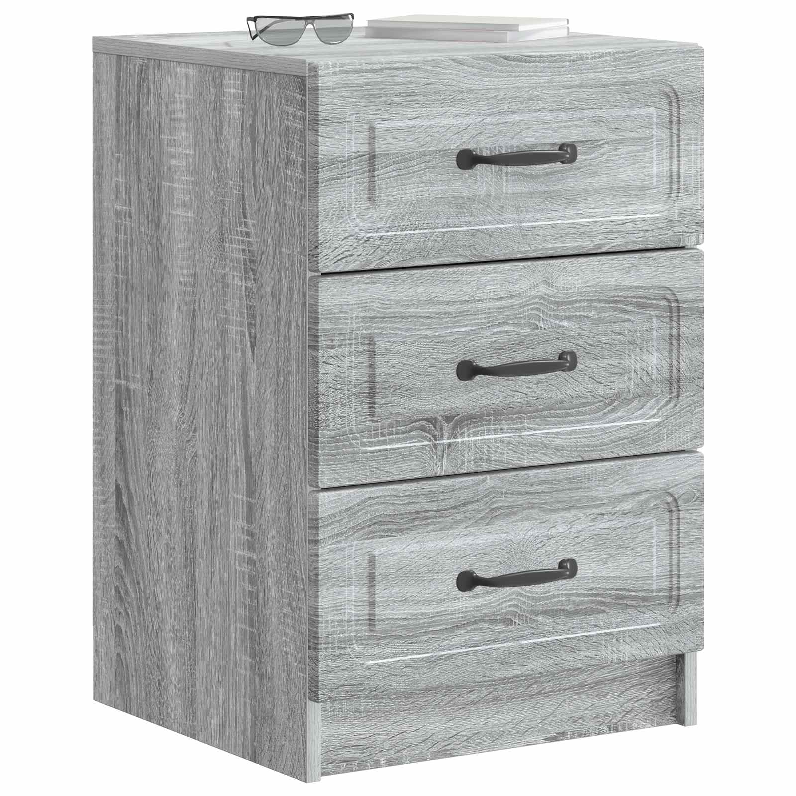 Nachttisch Graues Sonoma 43 x 41 x 63,5 cm Holzwerkstoff
