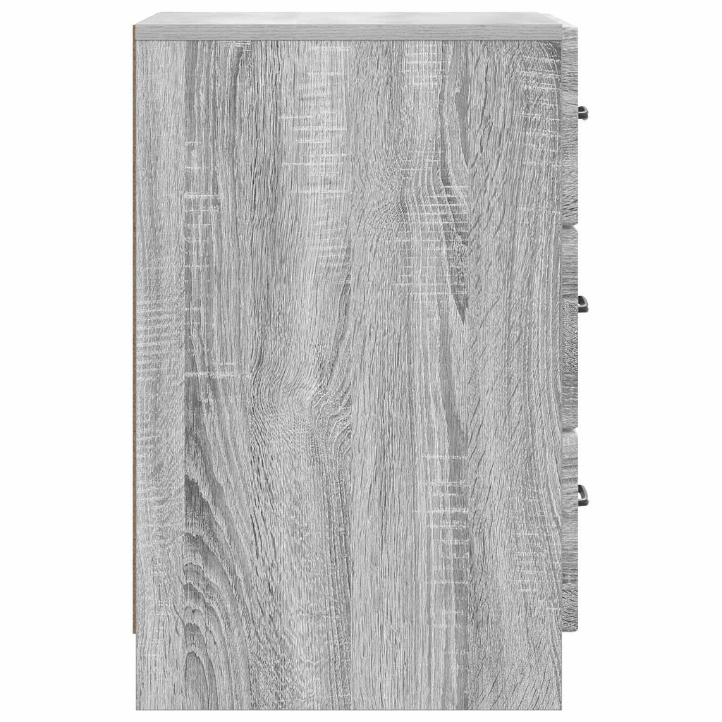 Nachttisch Graues Sonoma 43 x 41 x 63,5 cm Holzwerkstoff