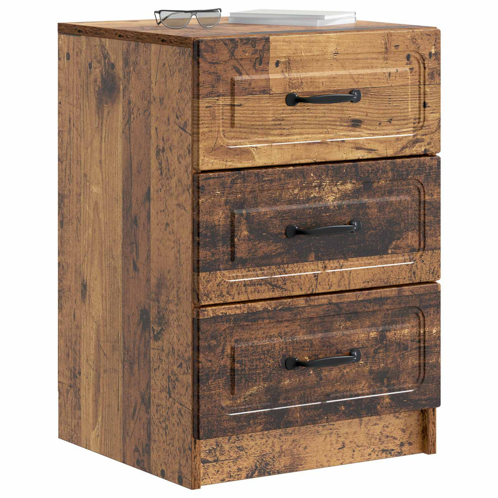 Nachttisch Altholz 43 x 41 x 63,5 cm Holzwerkstoff