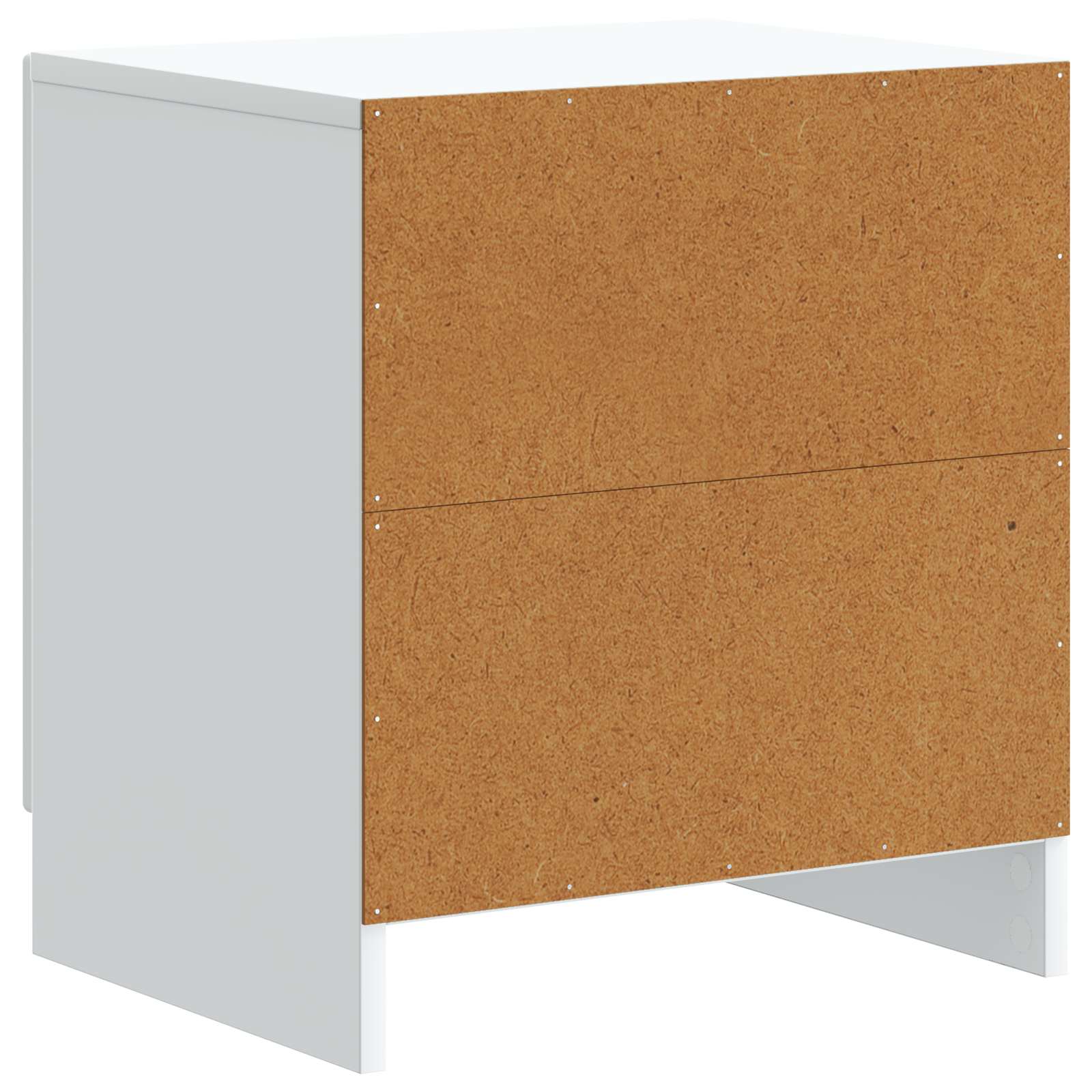 Nachttisch 2 pcs Weiß 43 x 34,5 x 47 cm Holzwerkstoff