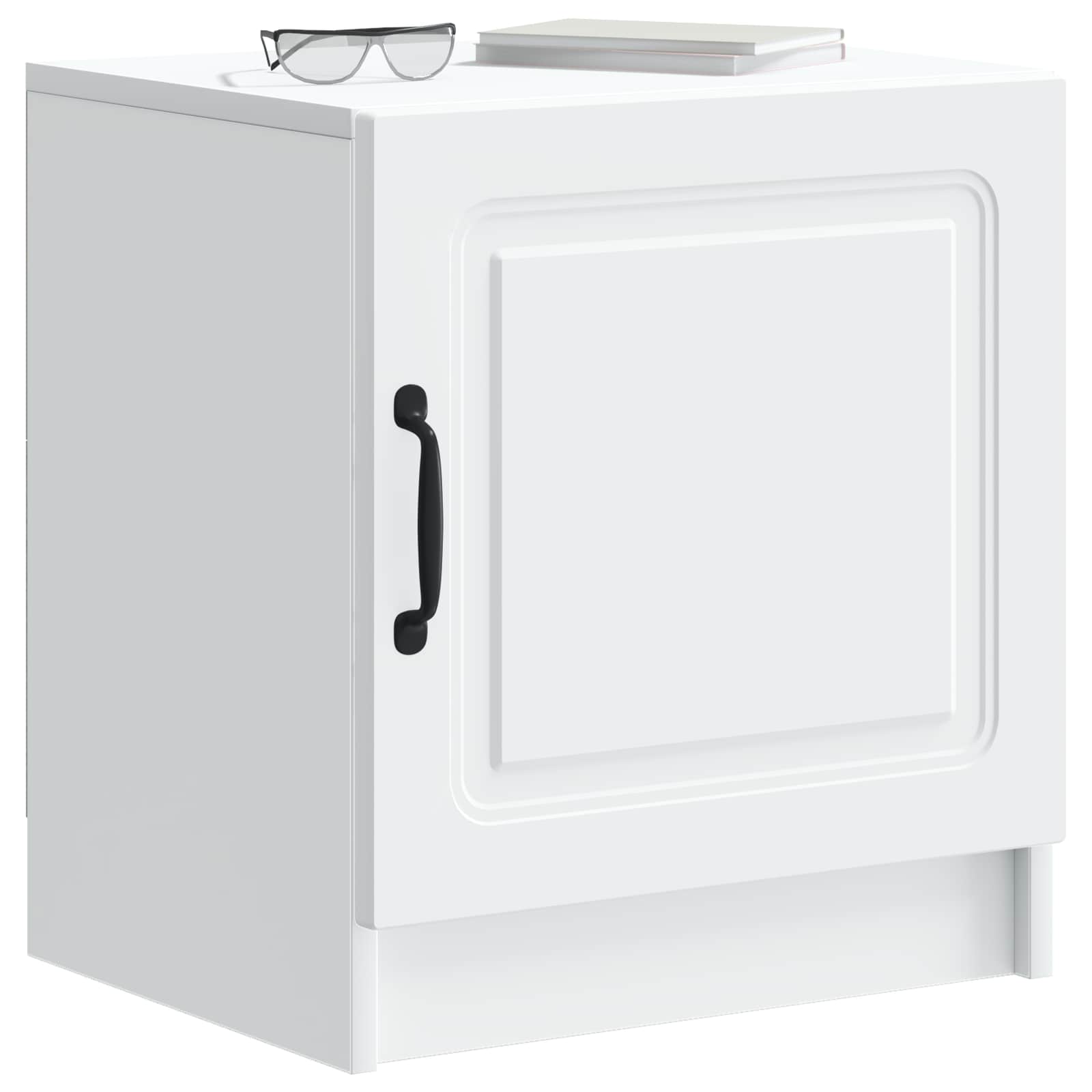 Nachttisch 2 pcs Weiß 43 x 34,5 x 47 cm Holzwerkstoff