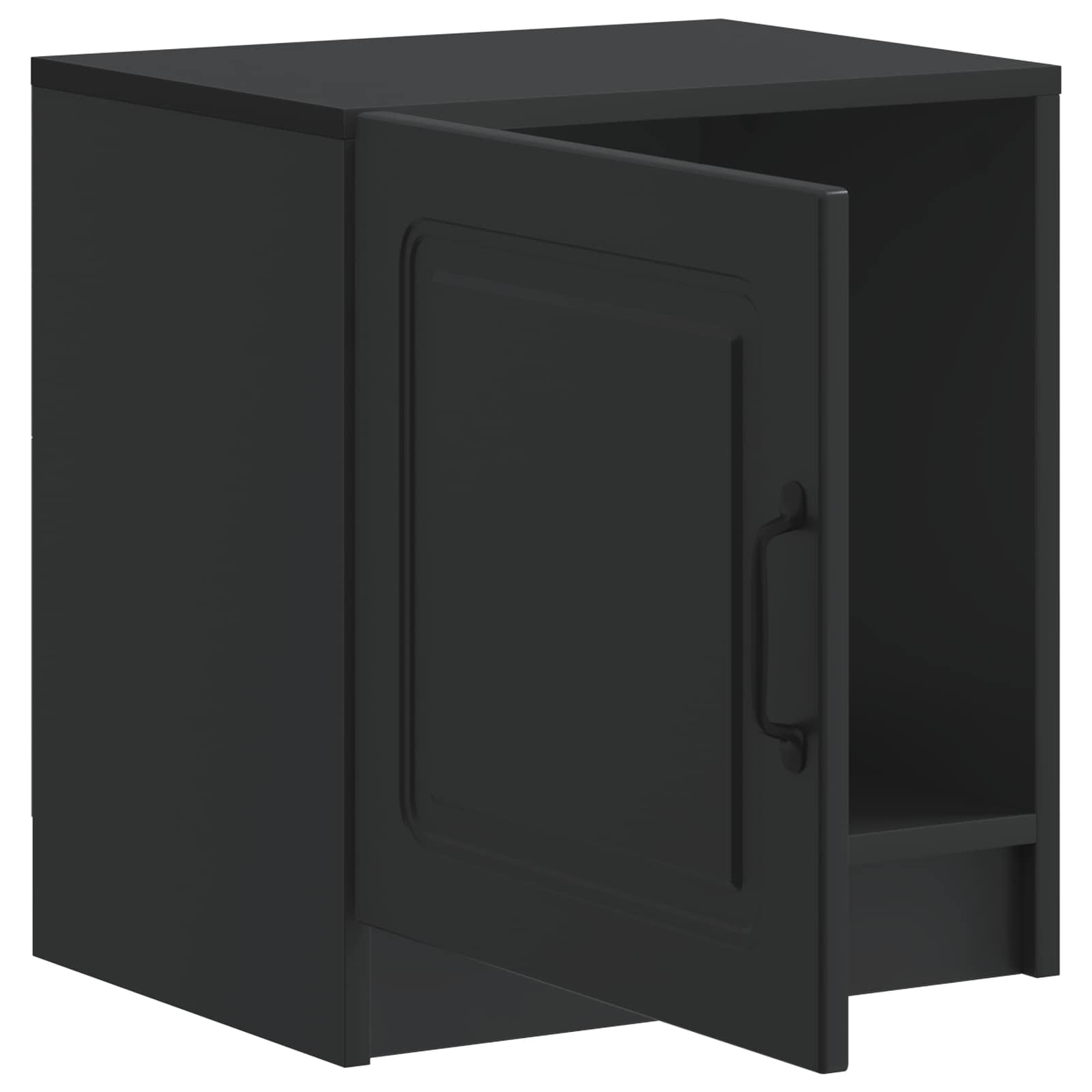 Nachttisch Schwarz 43 x 34,5 x 47 cm Holzwerkstoff