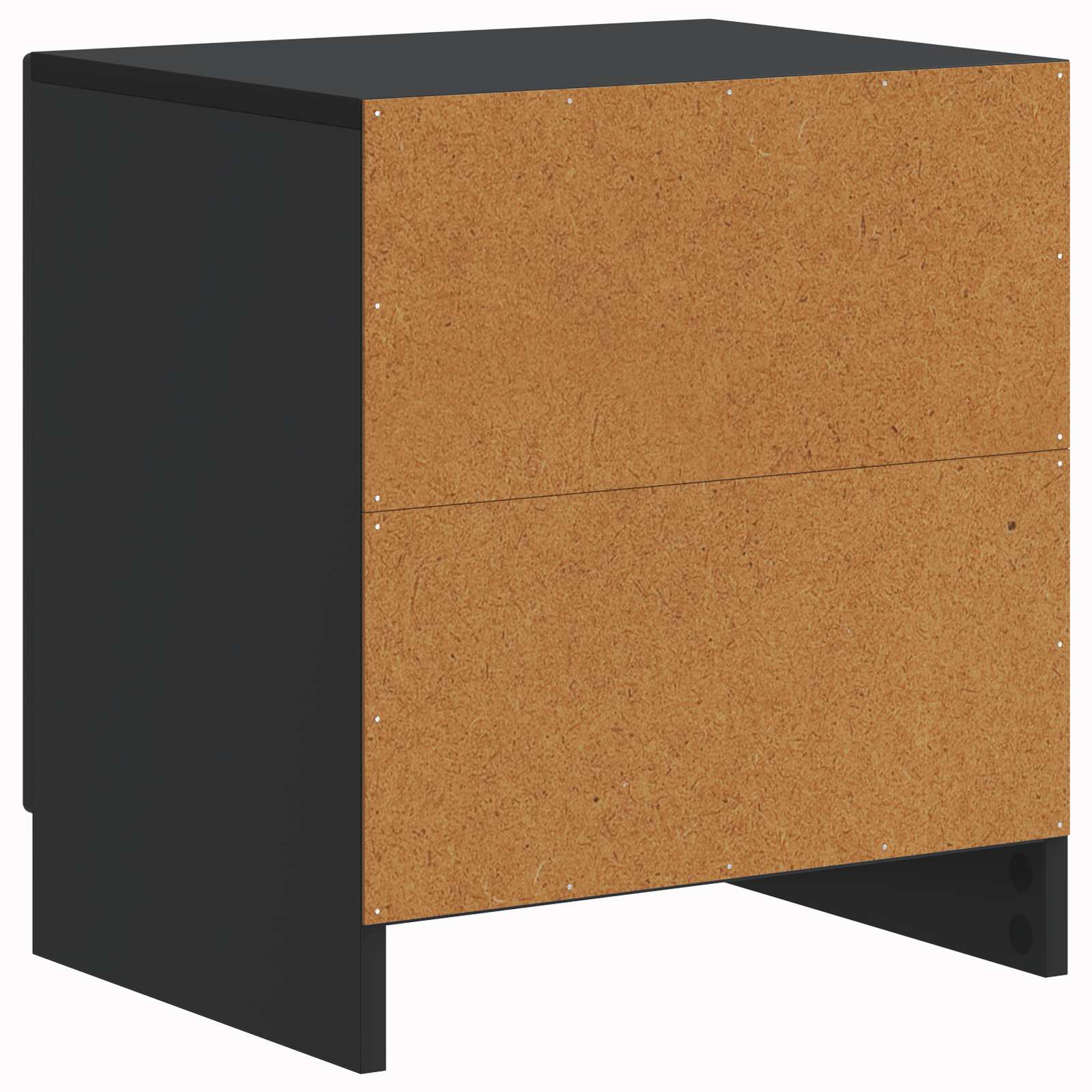 Nachttisch 2 pcs Schwarz 43 x 34,5 x 47 cm Holzwerkstoff