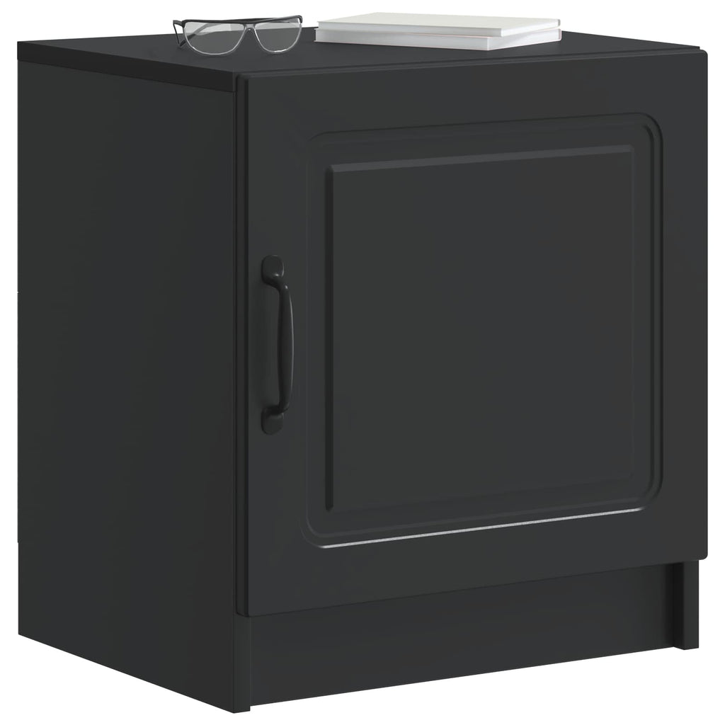 Nachttisch 2 pcs Schwarz 43 x 34,5 x 47 cm Holzwerkstoff