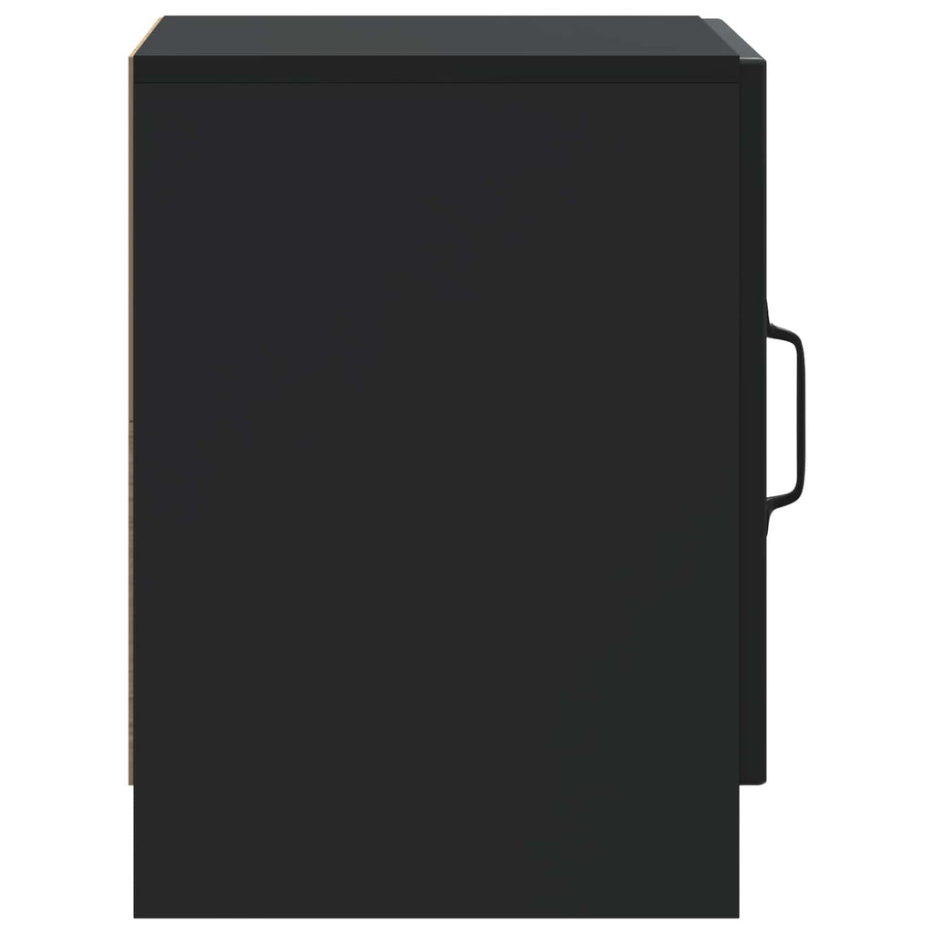 Nachttisch 2 pcs Schwarz 43 x 34,5 x 47 cm Holzwerkstoff
