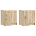 Nachttisch 2 pcs Sonoma-Eiche 43 x 34,5 x 47 cm Holzwerkstoff