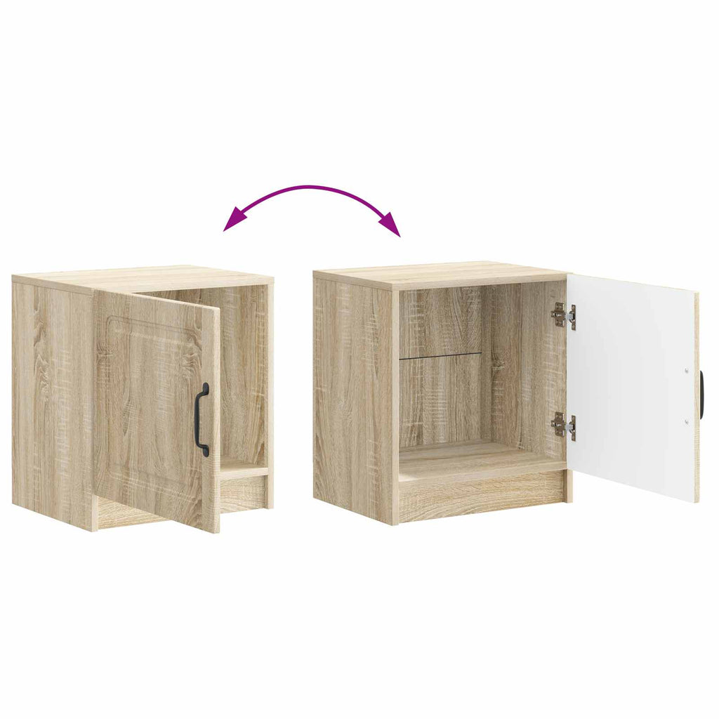 Nachttisch 2 pcs Sonoma-Eiche 43 x 34,5 x 47 cm Holzwerkstoff