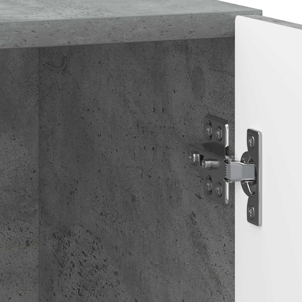 Nachttisch 2 pcs Betongrau 43 x 34,5 x 47 cm Holzwerkstoff