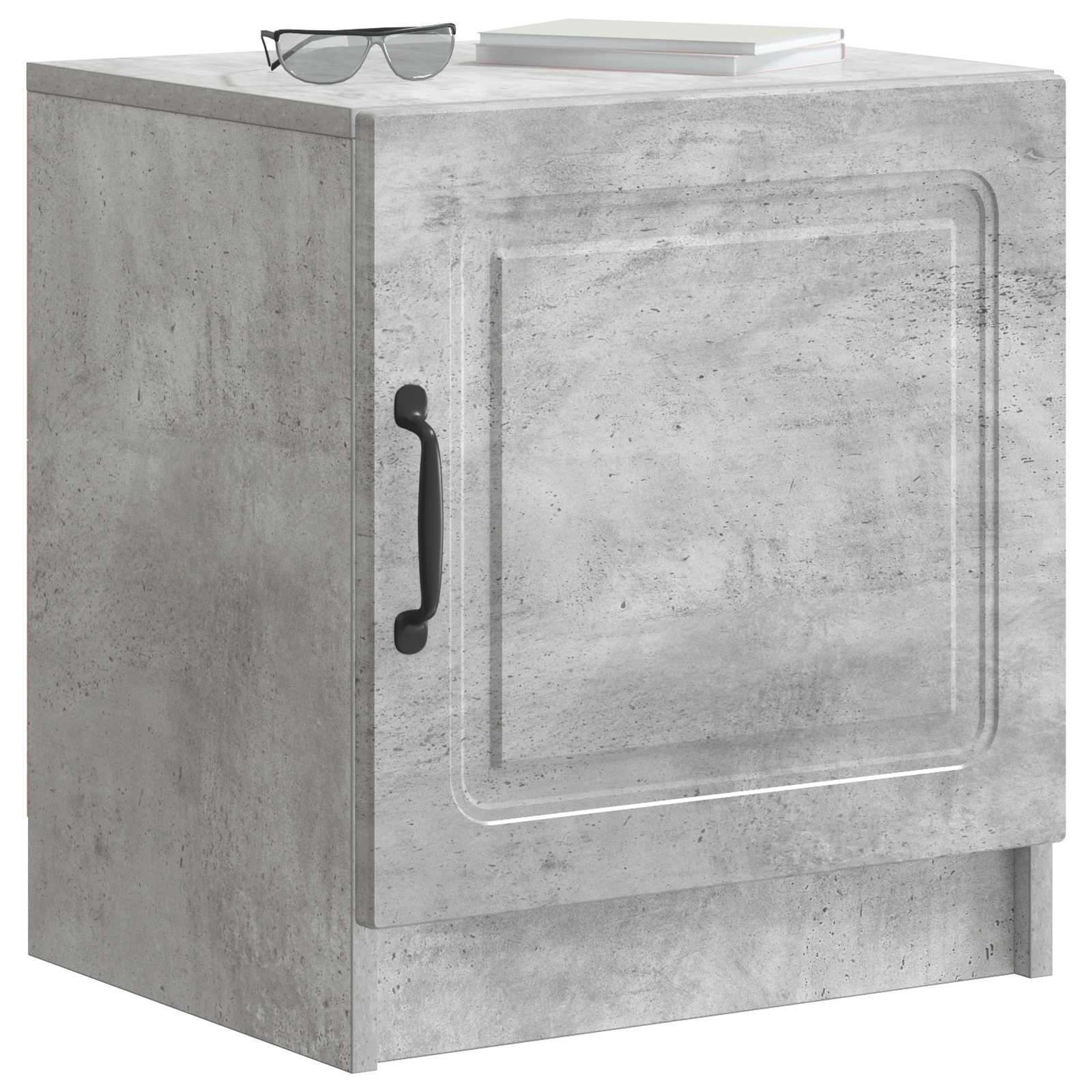 Nachttisch 2 pcs Betongrau 43 x 34,5 x 47 cm Holzwerkstoff
