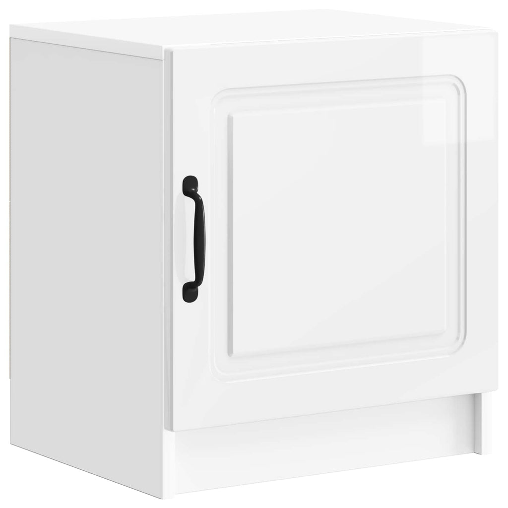 Nachttisch 2 pcs Hochglanz Weiß 43 x 34,5 x 47 cm Holzwerkstoff
