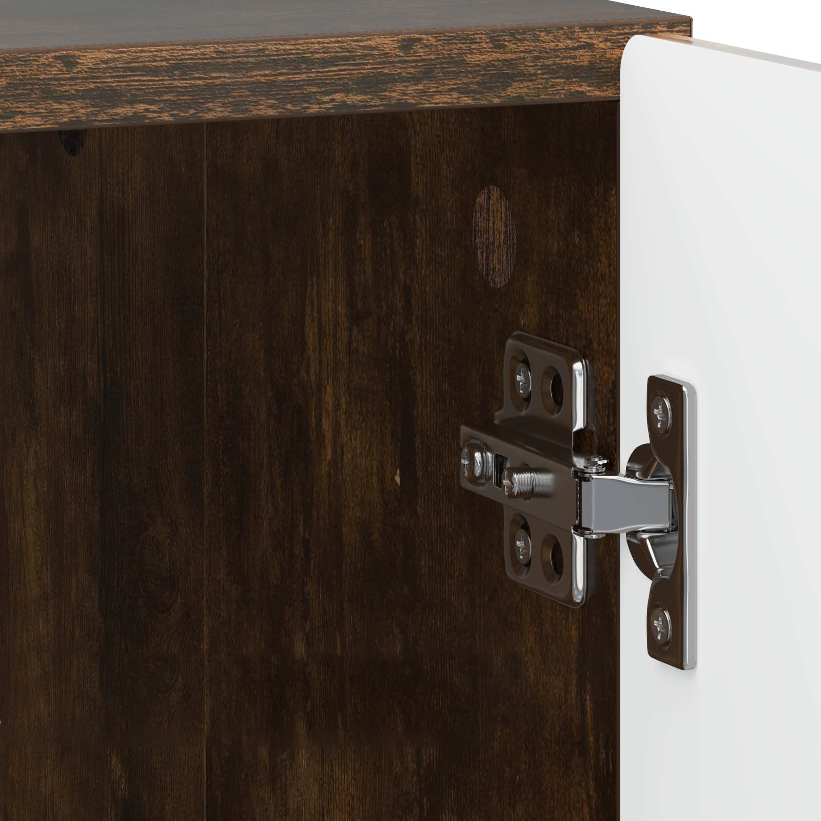 Nachttisch 2 pcs Geräucherte Eiche 43 x 34,5 x 47 cm