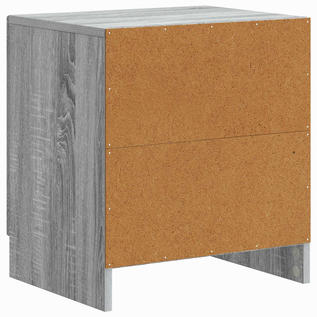 Nachttisch Graues Sonoma 43 x 34,5 x 47 cm Holzwerkstoff