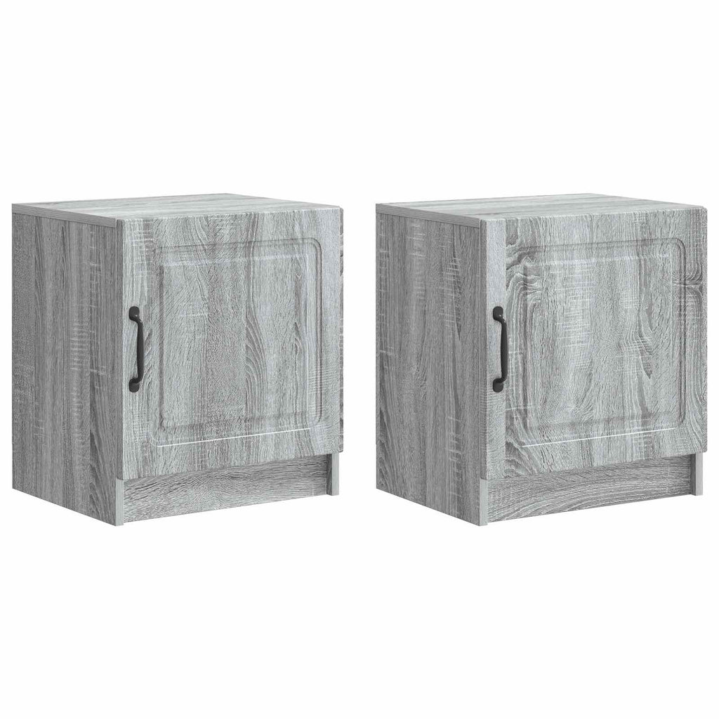 Nachttisch 2 pcs Graues Sonoma 43 x 34,5 x 47 cm Holzwerkstoff
