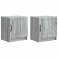 Nachttisch 2 pcs Graues Sonoma 43 x 34,5 x 47 cm Holzwerkstoff