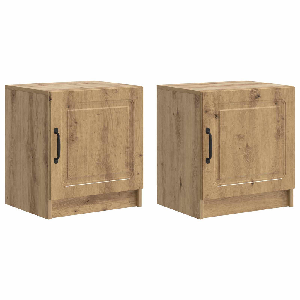 Nachttisch 2 pcs Artisan-Eiche 43 x 34,5 x 47 cm Holzwerkstoff