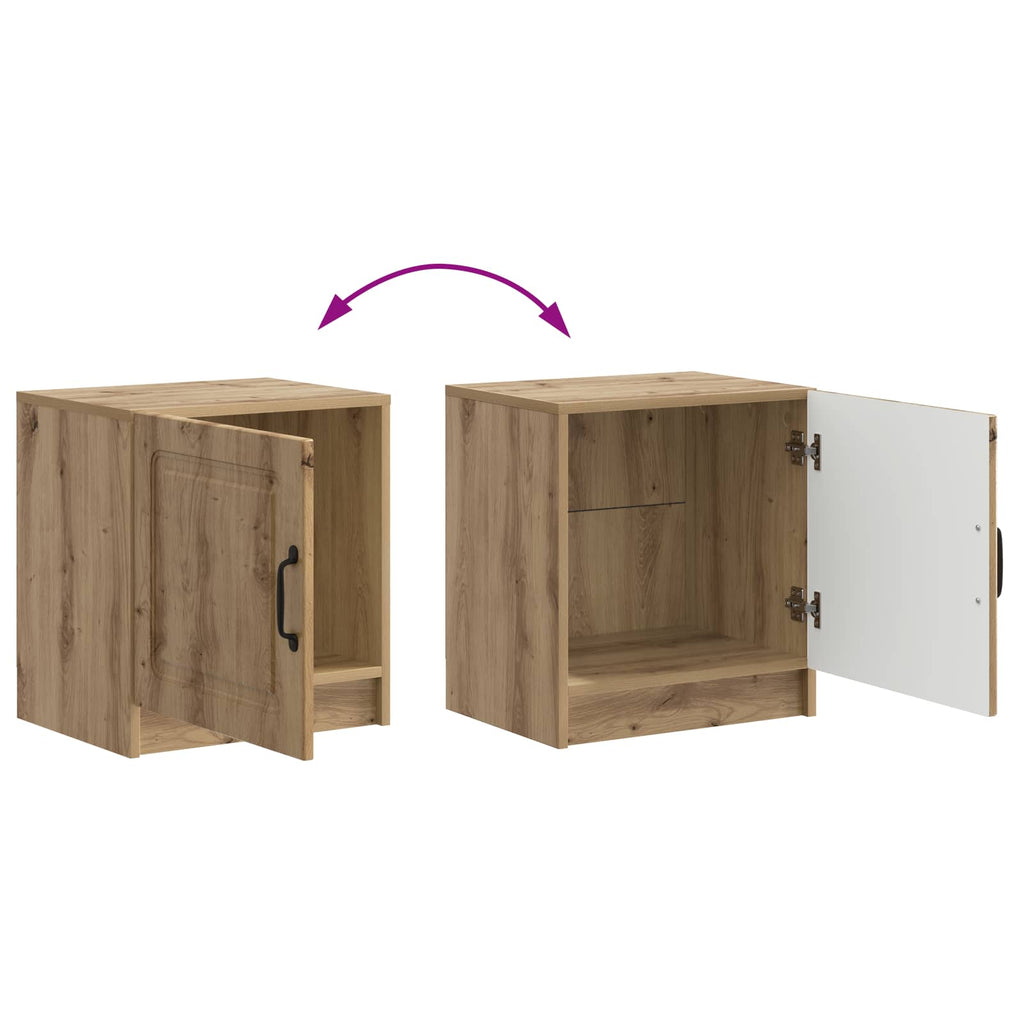 Nachttisch 2 pcs Artisan-Eiche 43 x 34,5 x 47 cm Holzwerkstoff