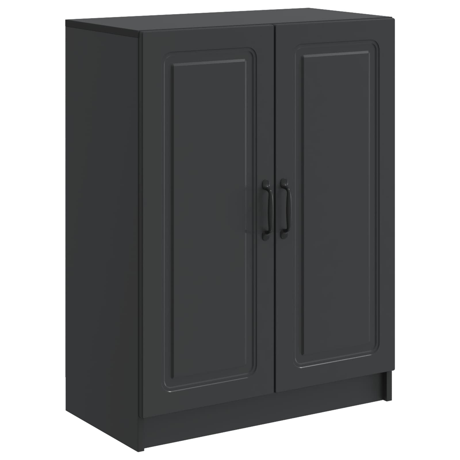 Sideboard Schwarz 66 x 34,5 x 87 cm Holzwerkstoff