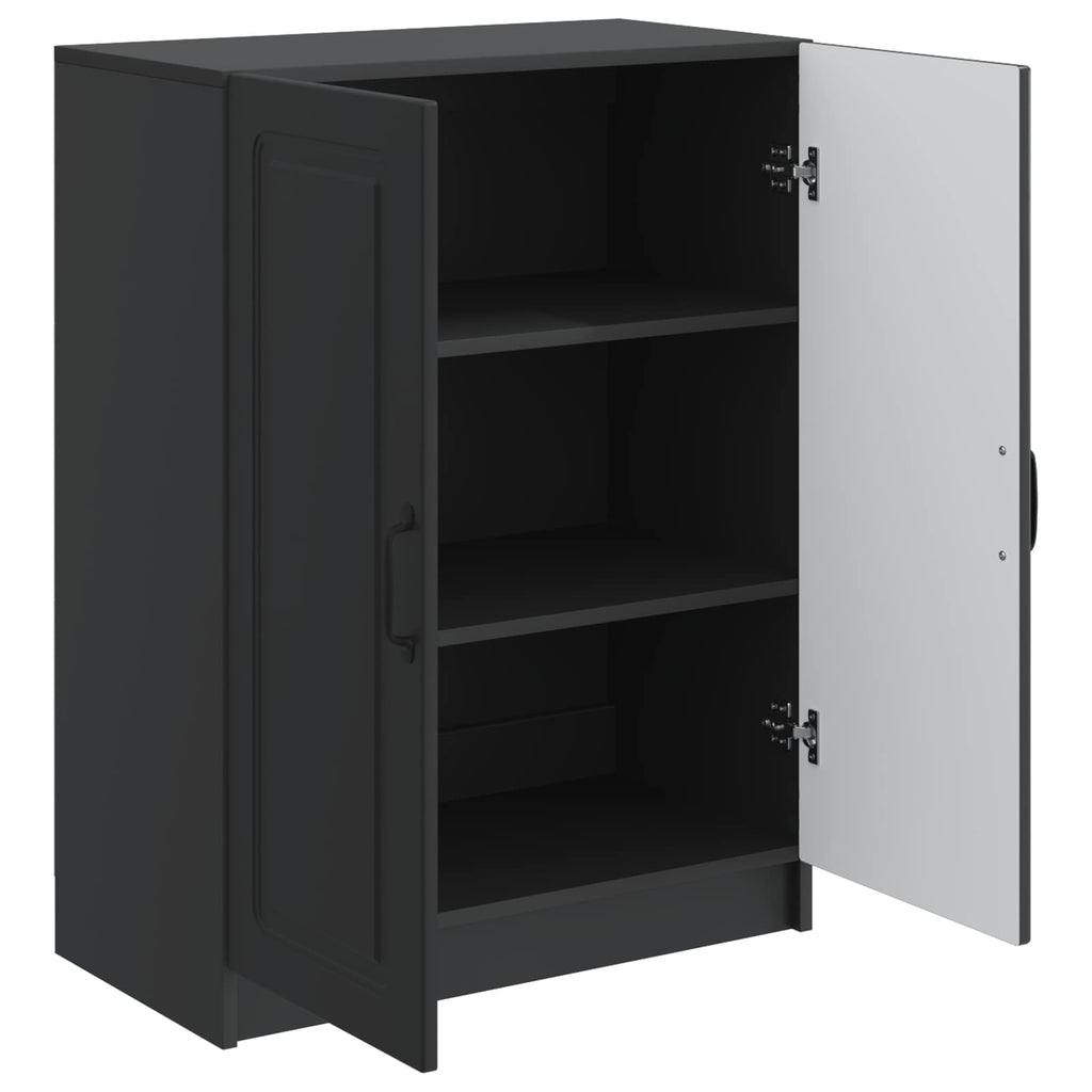 Sideboard Schwarz 66 x 34,5 x 87 cm Holzwerkstoff