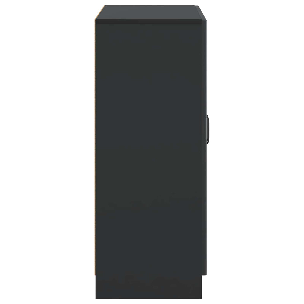 Sideboard Schwarz 66 x 34,5 x 87 cm Holzwerkstoff