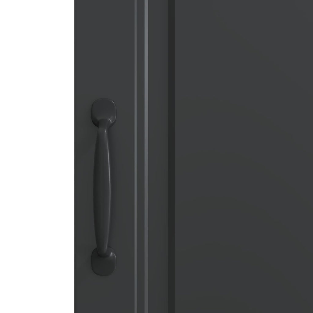 Sideboard Schwarz 33 x 34,5 x 87 cm Holzwerkstoff