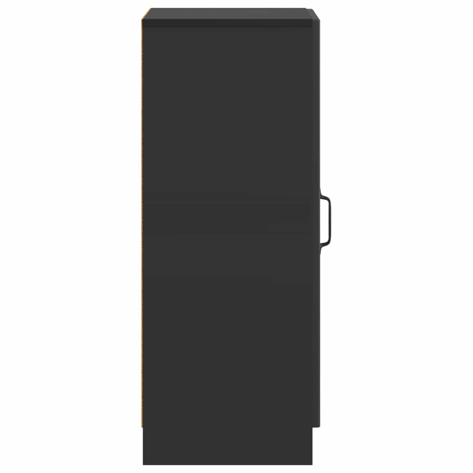 Sideboard Schwarz 33 x 34,5 x 87 cm Holzwerkstoff