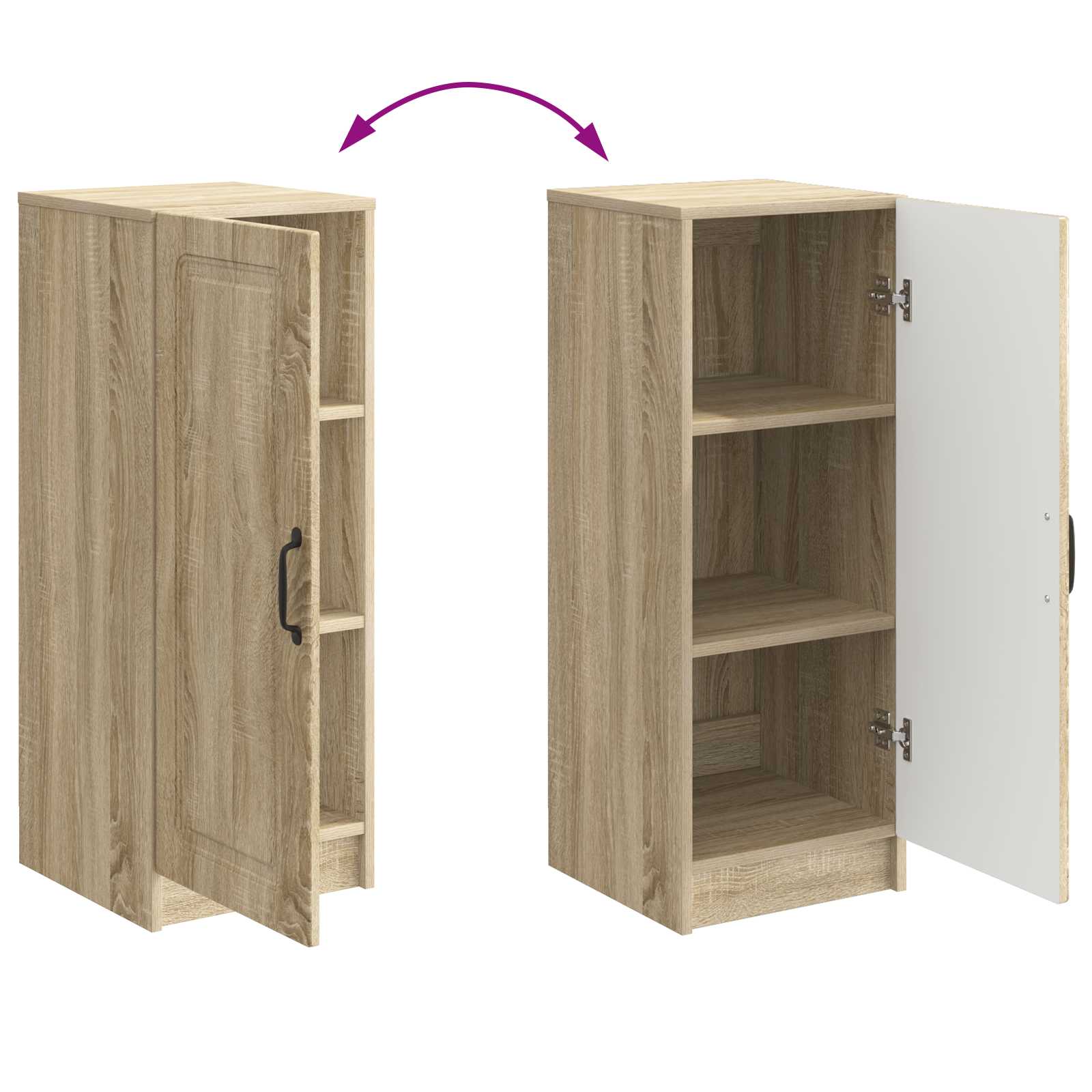 Sideboard Sonoma-Eiche 33 x 34,5 x 87 cm Holzwerkstoff