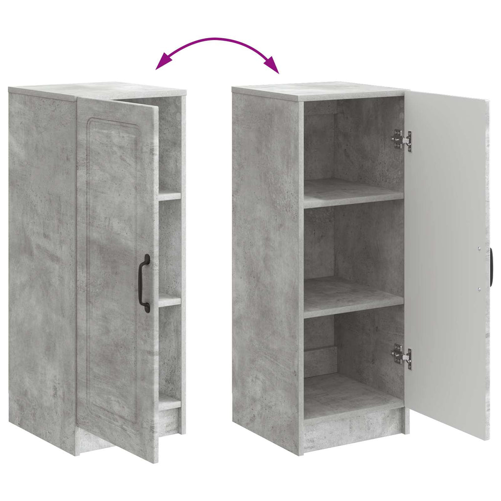 Sideboard Betongrau 33 x 34,5 x 87 cm Holzwerkstoff