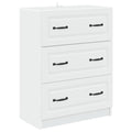 Schubladenschrank Weiß 66 x 34,5 x 87 cm Holzwerkstoff