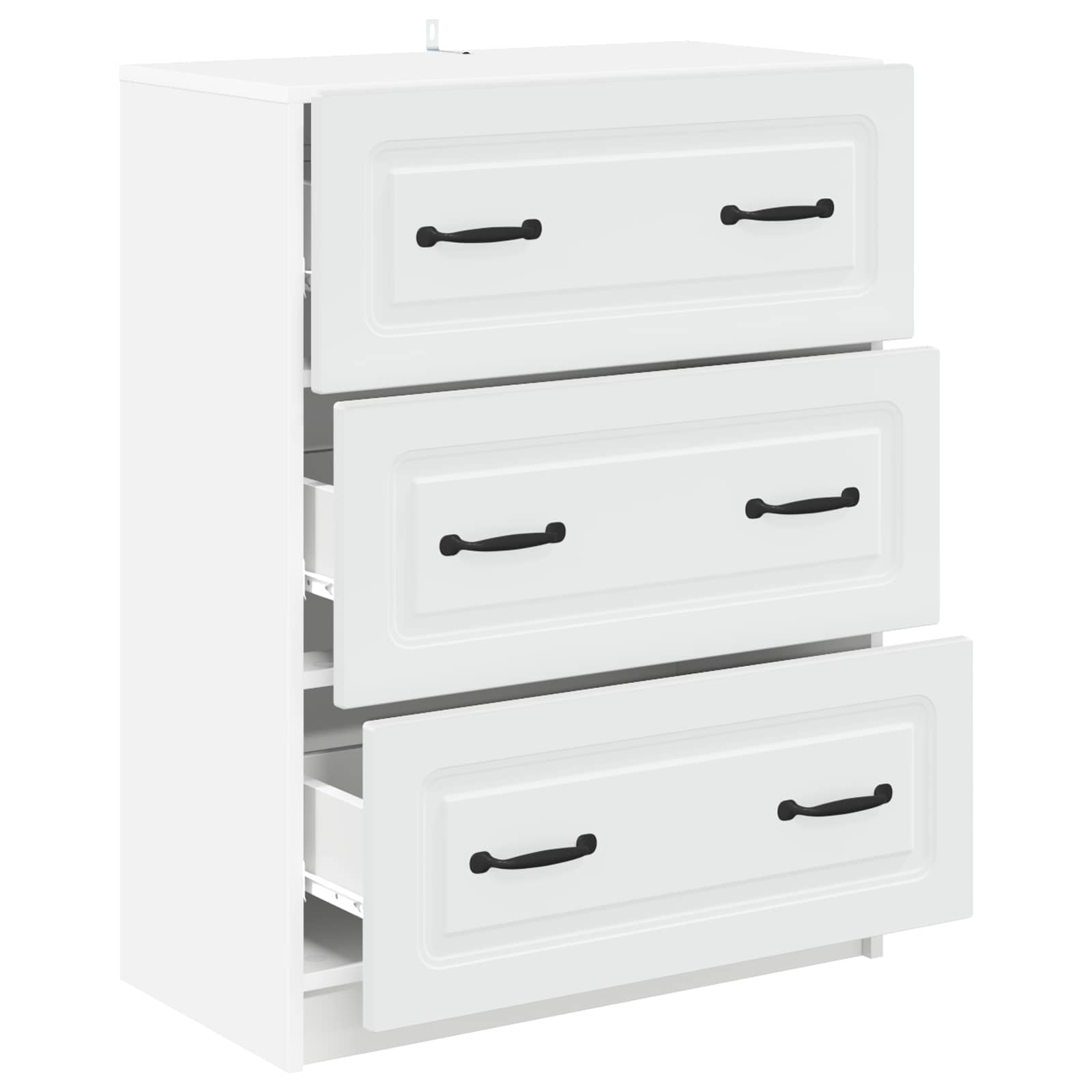 Schubladenschrank Weiß 66 x 34,5 x 87 cm Holzwerkstoff