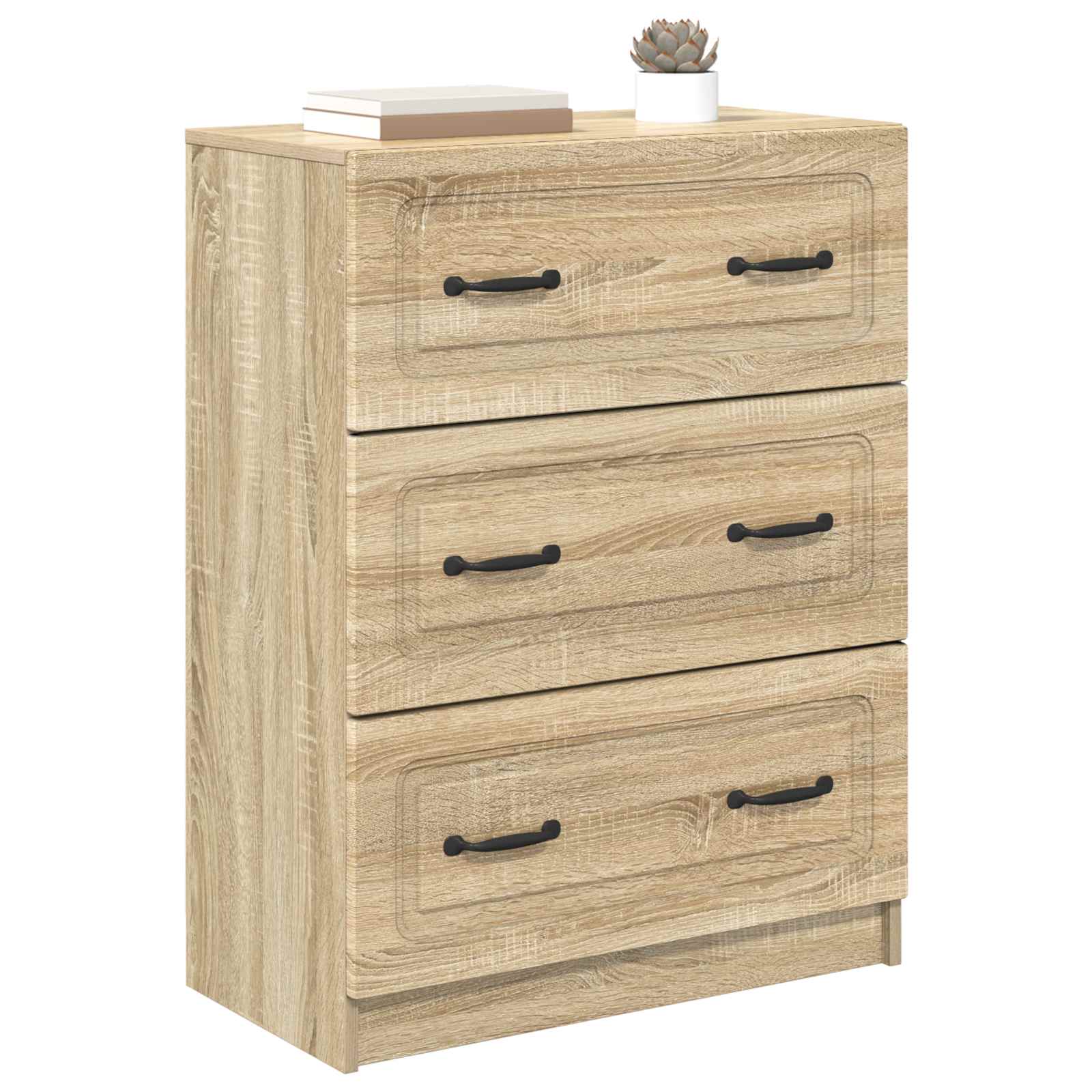 Schubladenschrank Sonoma-Eiche 66 x 34,5 x 87 cm Holzwerkstoff