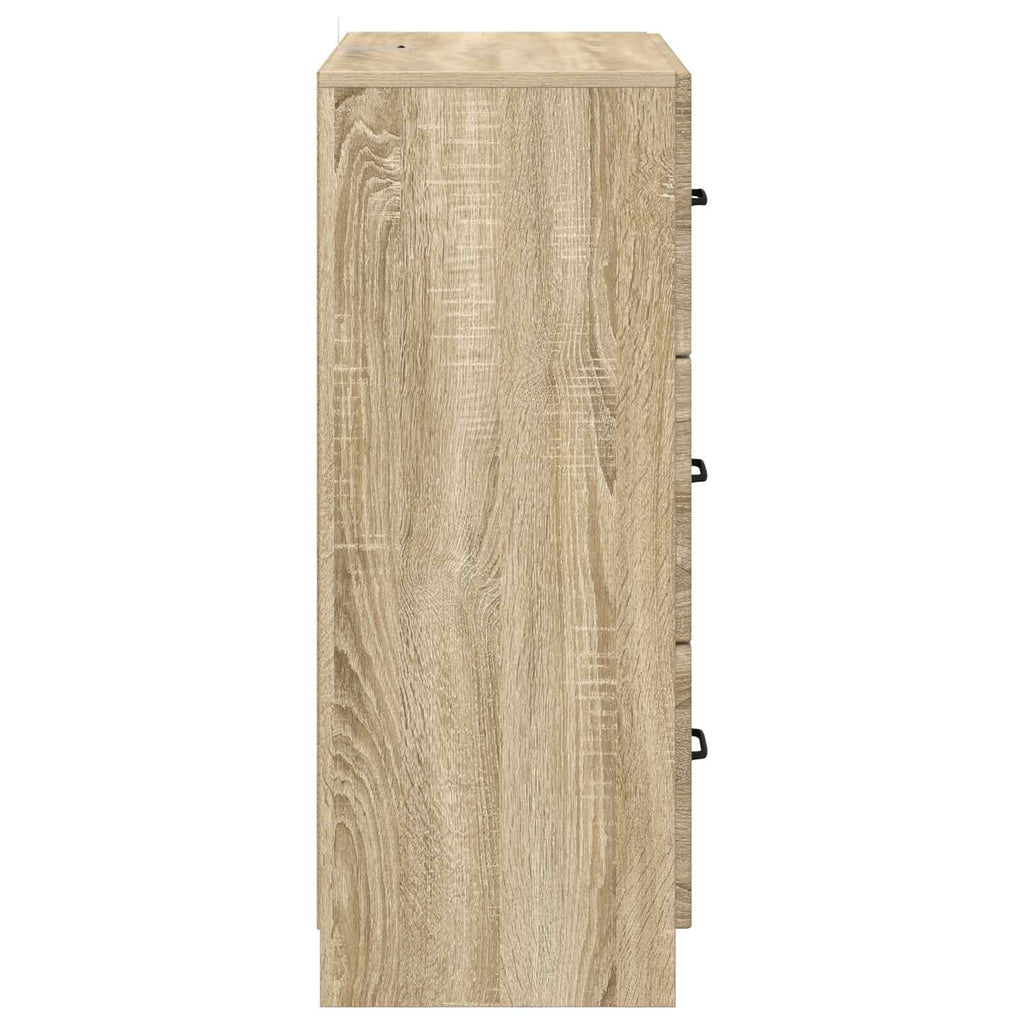 Schubladenschrank Sonoma-Eiche 66 x 34,5 x 87 cm Holzwerkstoff