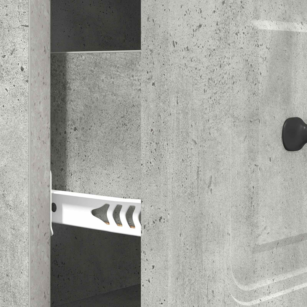 Schubladenschrank Betongrau 66 x 34,5 x 87 cm Holzwerkstoff