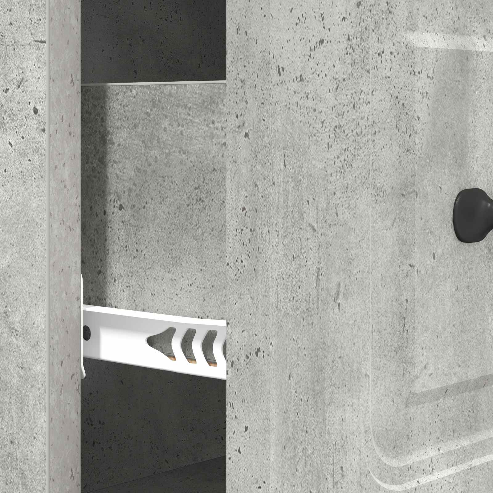 Schubladenschrank Betongrau 66 x 34,5 x 87 cm Holzwerkstoff