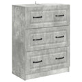 Schubladenschrank Betongrau 66 x 34,5 x 87 cm Holzwerkstoff