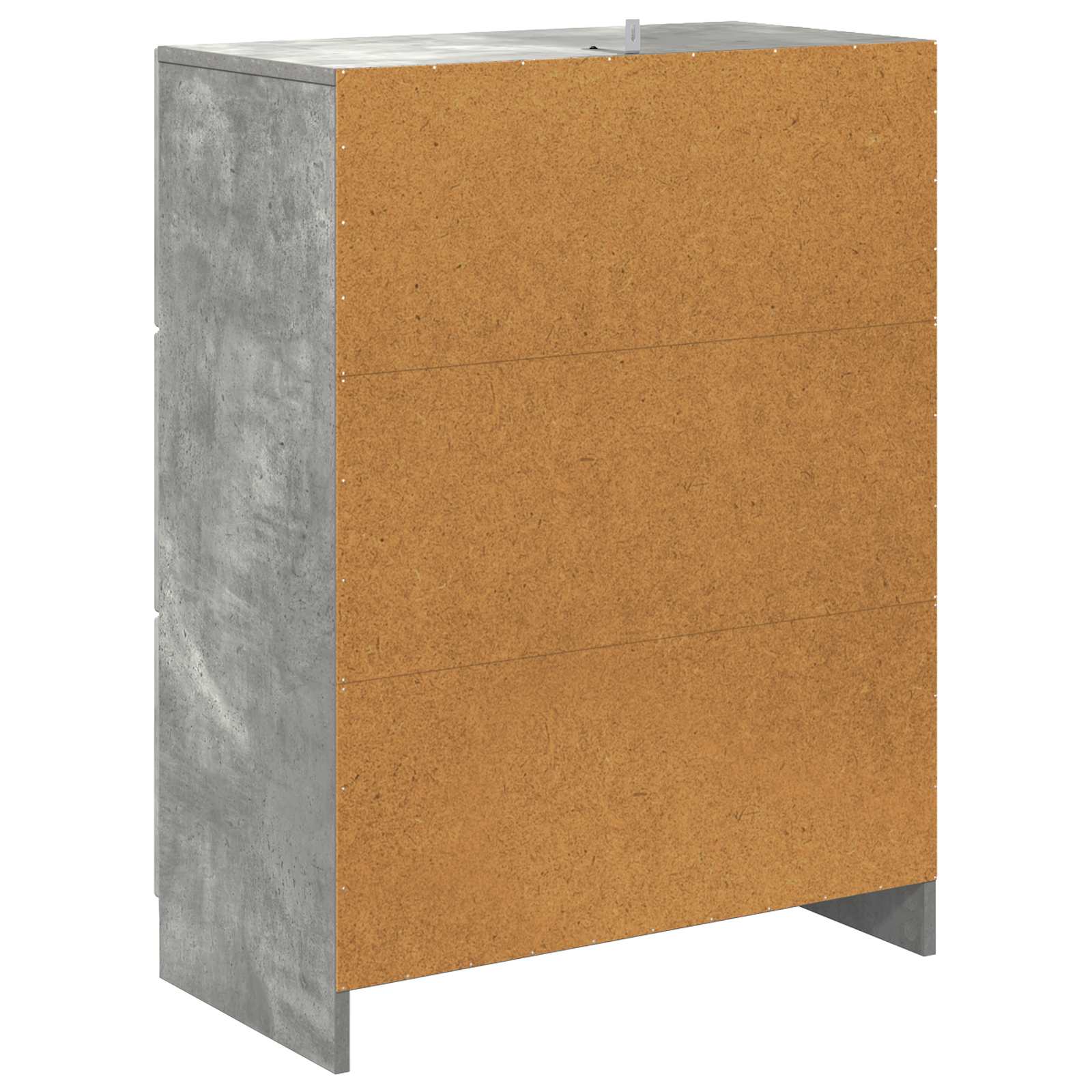 Schubladenschrank Betongrau 66 x 34,5 x 87 cm Holzwerkstoff