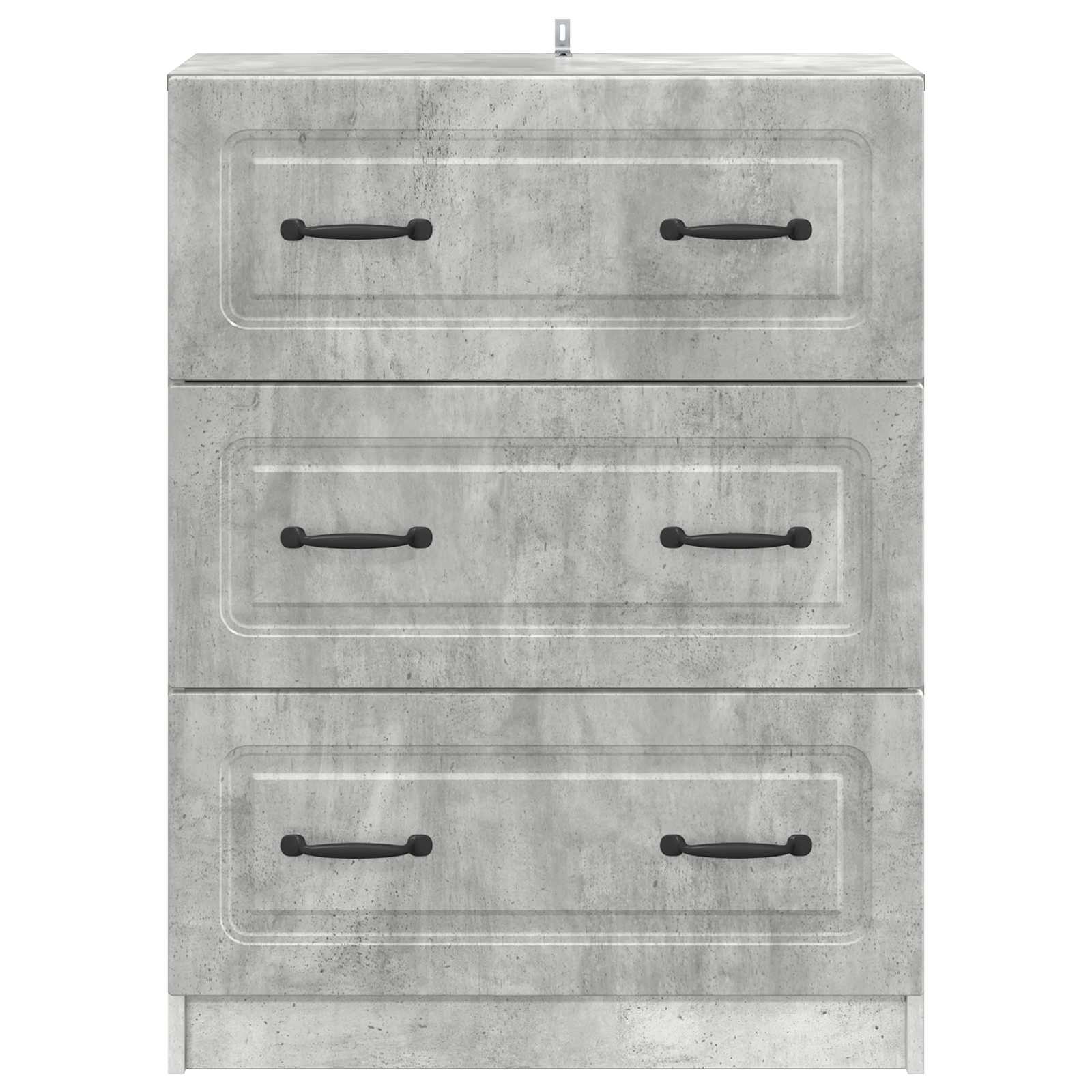 Schubladenschrank Betongrau 66 x 34,5 x 87 cm Holzwerkstoff