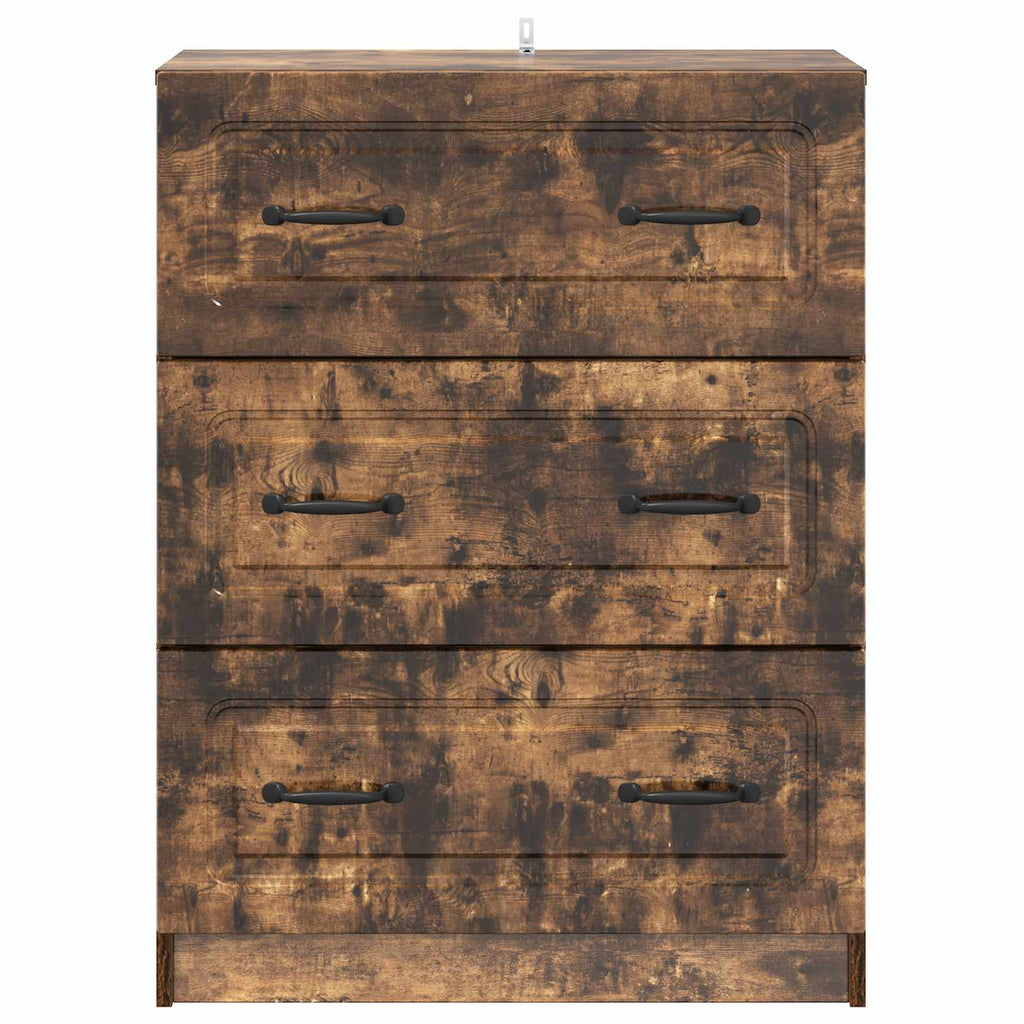 Schubladenschrank Geräucherte Eiche 66 x 34,5 x 87 cm