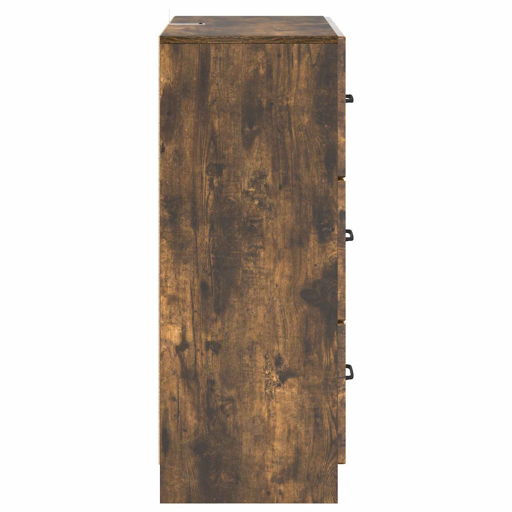 Schubladenschrank Geräucherte Eiche 66 x 34,5 x 87 cm