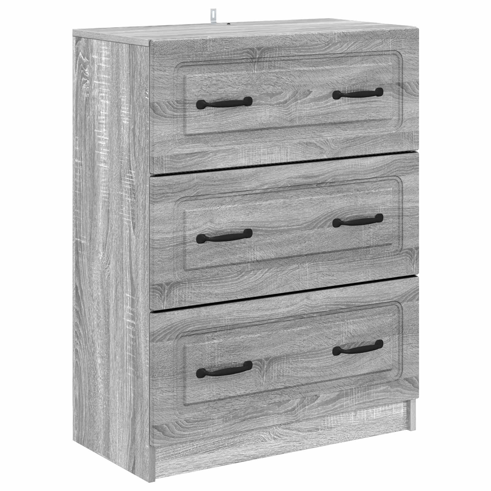 Schubladenschrank Graues Sonoma 66 x 34,5 x 87 cm Holzwerkstoff