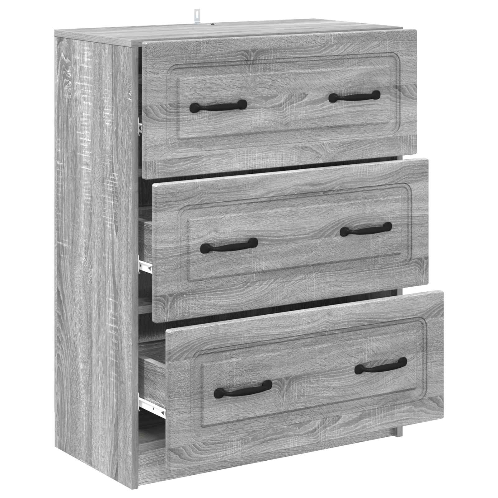 Schubladenschrank Graues Sonoma 66 x 34,5 x 87 cm Holzwerkstoff
