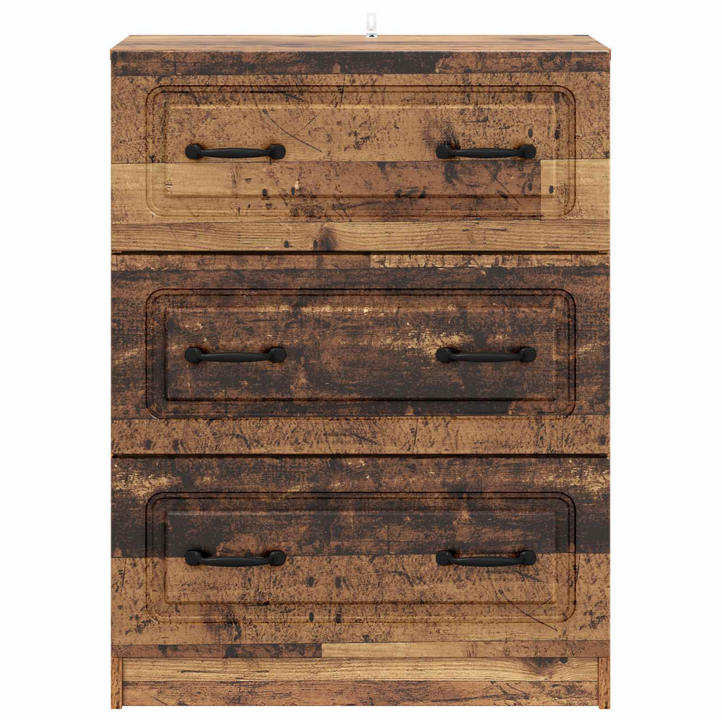 Schubladenschrank Altholz 66 x 34,5 x 87 cm Holzwerkstoff