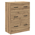 Schubladenschrank Artisan-Eiche 66 x 34,5 x 87 cm Holzwerkstoff
