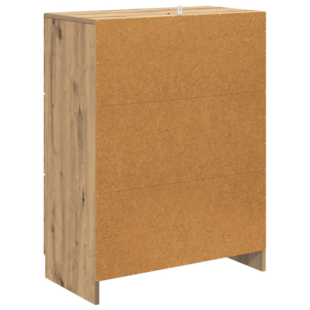 Schubladenschrank Artisan-Eiche 66 x 34,5 x 87 cm Holzwerkstoff
