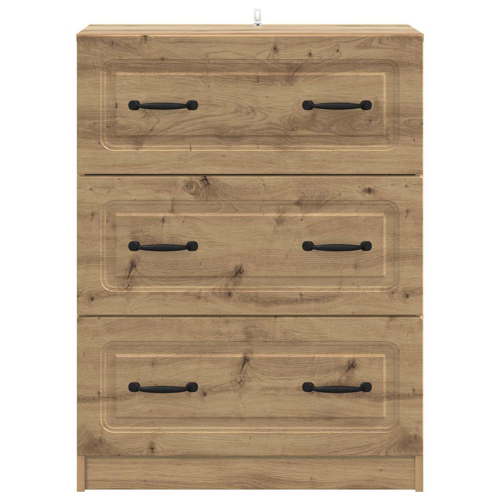 Schubladenschrank Artisan-Eiche 66 x 34,5 x 87 cm Holzwerkstoff