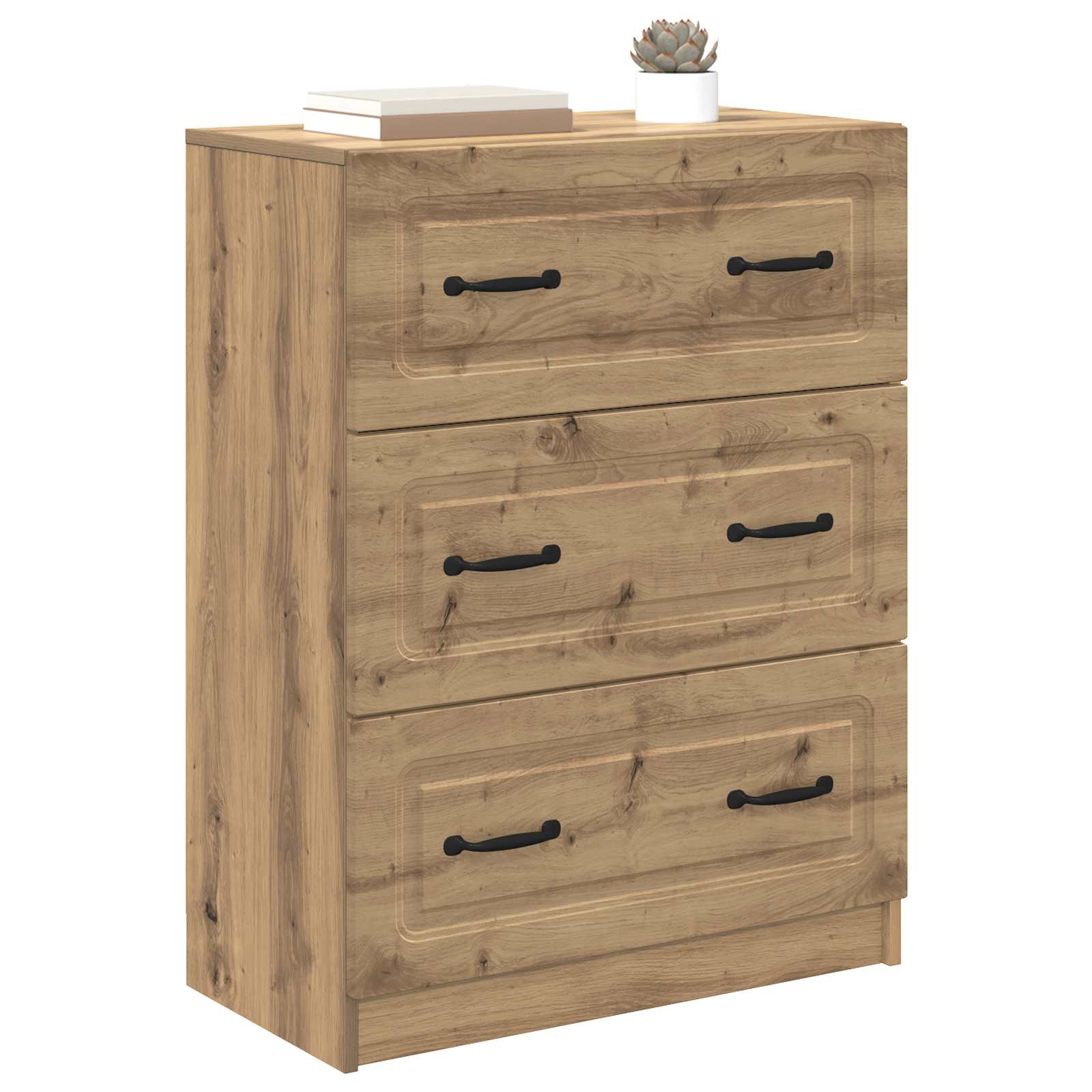 Schubladenschrank Artisan-Eiche 66 x 34,5 x 87 cm Holzwerkstoff